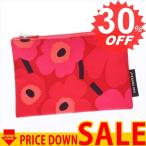 マリメッコ バッグ ポーチ MARIMEKKO MINI UNIKKO 43444 KEIJULI 301 RED/PINK COTTON/INSIDE COATED WITH PVC 比較対照価格 3,780 円