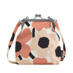 マリメッコ 斜め掛けバッグ MARIMEKKO PURSES MINI UNIKKO 48433 ROOSA MINI UNIKKO BAG 124 OFF WHITE/PEACH/BURGUNDY  コットン  比較対照価格13,200 円