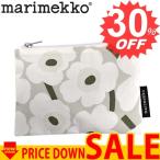 マリメッコ バッグ ポーチ MARIMEKKO MINI UNIKKO COSMETIC 70252 KAIKA MINI UNIKKO POUCH 816 BEIGE/WHITE/GREEN  コットン  比較対照価格4,400 円