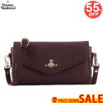 ヴィヴィアンウエストウッド 斜め掛けバッグ VIVIENNE WESTWOOD VICTORIA 43050016 LARGE CROSSBODY I401 BURGUNDY 40565  LEATHER  比較対照価格84,240 円