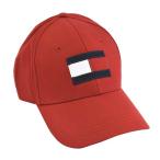 トミーヒルフィガー 帽子 TOMMY HILFIGER  AM0AM04508 BIG FLAG CAP XLG PRIMARY RED  コットン  比較対照価格7,700 円