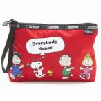 レスポートサック LeSportsac 8236 G065 FUN WITH FRIENDS RED エッセンシャル リストレット ESSENTIAL WRISTLET ポーチ ピーナッツ　コラボ　スヌーピー