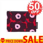 マリメッコ バッグ ポーチ Marimekko MINI UNIKKO POUCH 046654  345 RED/VIOLET PINK   比較対照価格3,780円