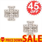 トリーバーチ ピアス TORY BURCH CRYSTAL LOGO STUD EARRING 53423  042 TORY SILVER/CRYSTAL  ONE SIZE 比較対照価格16,200 円