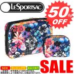 レスポートサック　新柄　ポーチ　２個セット　LESPORTSAC　XL Rectangular/Square Cosmetic Combo　6748　D305　Amelia