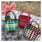 PPバッグ ビニール 浴衣 おしゃれ カゴバッグ かごバック トート ビニールバッグ 耐水 買い物かご 買い物カゴ エコバッグ レジャーバッ