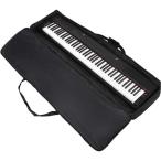 キーボードバッグ88鍵用キーボードケースソフトケースソフトバッグキーボード保護ケース耐衝撃性ありオックスフォード生地軽量背負える防水ブラック