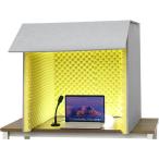  простой звукоизоляция Booth один человек для настольный звукоизоляция . звукоизоляция покрытие звукоизоляция box настольный имеется звукоизоляция стол разделитель складной / сборка тип оставаясь дома работа .