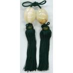 風鎮　オニキス玉子型(房緑)