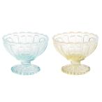 廣田硝子 雪の花 丸フラッペ デザート 足つき 食器 器 ガラス 10.6cm 日本製 和食器 レトロ おしゃれ かわいい ハンドメイド ギフト 母の日 敬老の日