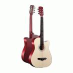 ギター初心者入門どこへでも気軽に持ち運べる(ウッドカラー)