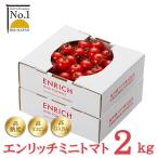 エンリッチミニトマト 1kg箱 X 2段（合計2kg） 送料無料 高糖度 高リコピン 高GABA 北海道 長万部 ギフト プレゼント 贈答品