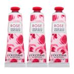 ショッピングロクシタン [3本セット]ロクシタン ローズハンドクリーム 30ml [ハンドクリーム ネイルクリーム][メール便送料無料]