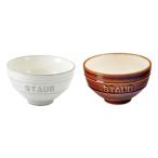 STAUB 40508-532 Le Chawan メオト(栗L コヒキM)[ストウブ ルチャワン][日本正規品 日本製][MGI][送料無料]