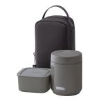 ショッピングスープ THERMOS サーモス真空断熱スープランチセット 800ml JEE-800 DGY ダークグレー 専用ポーチ付き[保温弁当箱 食洗機対応][送料無料]