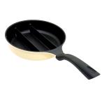 ショッピング仕切り アーネスト A-77912 センターエッグトリプルパン mini  20cm[仕切りフライパン 時短 お弁当作り][ガス火・IH対応][送料無料]