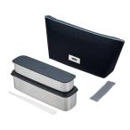 ショッピング食洗機 THERMOS サーモス フレッシュランチボックス DSA-805W GYBK グレーブラック 815ml[二段 スリム 弁当箱 ステンレス 800ml][食洗機対応][送料無料]