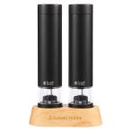 Russell Hobbs ラッセルホブス 7935JP-BK 電動ミル ソルト＆ペッパー ミニ2本セット ブラック 専用スタンド付き[電動ミル ハンディサイズ コードレス][送料無料]