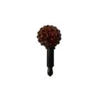 SHAREKI Kirakira мяч смартфон серьги 14mm Brown 