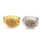 Yahoo! Yahoo!ショッピング(ヤフー ショッピング)アクセサリー ベルトリング Bタイプ 完成品 ベルト リング フリーサイズ 指輪  ファッションリング キラキラ ラインストーン シルバー ゴールド 贈り物 ギフト