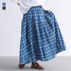 ロングスカート レディース ボトムス ロング丈 マキシ丈 フレアスカート ランダムチェック柄 春 夏 オシャレウォーカー「メール便不可」「30」
