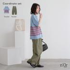 2点コーデセット 2025 レディース パンツ ボトムス タック ロング ニット トップス 半袖 ポロシャツ「メール便不可」「30」