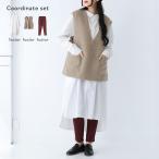 ショッピングシャツワンピ 「送料無料」3点コーデセット 2025 レディース ベスト ブラウス シャツワンピ レギパン「メール便不可」「60」