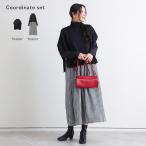 2点コーデセット 2025 レディース ベスト トップス ニット ニットベスト ワンピース ドレス 長袖 ドッキングワンピース「送料無料」「メール便不可」「40」