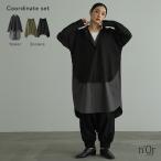 2点コーデセット 2025 レディース シャツワンピース 長袖 ワンピース ミドル丈 パンツ ボトムス サルエルパンツ ロング丈「送料無料」「メール便不可」「40」