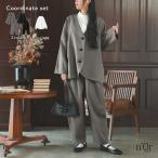 ショッピング上下 2点コーデセット 2026 レディース セットアップ アウター ジャケット 長袖 ボトムス コクーンパンツ ブラウス トップス 「送料無料」「メール便不可」「40」