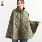 ショッピング体型カバー ポンチョ レディース アウター コート ブルゾン スタンドネック Aライン 2way タフタ生地 秋 冬 オシャレウォーカー「メール便不可」「70」