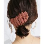 バレッタ レディース ヘアアクセサリー クリップ 髪留め サテン チュール フリル ティアード『マットサテン×チュール異素材バレッタ』※メール便可※【5】