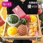 母の日 遅れてごめんね フルーツ ギフト 詰め合わせ 送料無料 旬果 4種 ギフトセット 優美（ゆうび） 国産 健康ギフト フルーツ詰め合せ 盛り合わせ