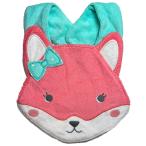 カーターズ Carter's キツネの形 ピンク スタイ よだれかけ スナップ留め ベビー用 赤ちゃん用 ビブ エプロン 女の子用