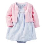 カーターズ ワンピース& カーディガン2枚セット Carter's ストライプ 6m-24m