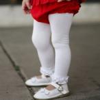 ラッフルバッツ Ruffle Butts レギンス スパッツ パンツ タイツ 裾フリル付 ストレッチ 長ズボン 白 ホワイト 女の子 6ヶ月〜6才 ベビー用 子供用