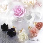 Yahoo! Yahoo!ショッピング(ヤフー ショッピング)サテンフラワーイヤリング＆ピアス  フリンジ　タッセル　パール ゴールド ゆらゆら パーティー かわいい 上品