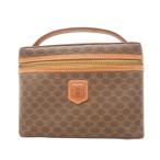 [5ma0207-h] Celine косметичка Macadam PVC Brown Gold металлические принадлежности [ б/у ] женский 