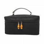 *SALE[5oc2053] Gucci косметичка bamboo 032 1956 0150 нейлон черный серебряный металлические принадлежности [ б/у ] женский 