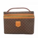 [5pd5344] Celine косметичка Macadam PVC Brown Gold металлические принадлежности [ б/у ] женский 