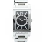 5wwi0201】ブルガリ レッタンロゴ RT39S 黒文字盤【中古】腕時計  