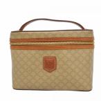 [6ab1380-k] Celine косметичка Macadam PVC Brown Gold металлические принадлежности [ б/у ] женский 