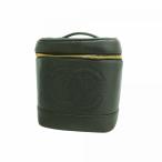 [6db1824-k] Chanel косметичка черная икра s gold черный Gold металлические принадлежности [ б/у ] женский 