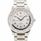 ★SALE 【6wga0014】ロンジン ロンジン マスターコレクション GMT L2.631.4 シルバー文字盤【中古】腕時計 メンズ