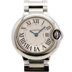 ★SALE 【6wgc0231】カルティエ バロンブルーSM W69010Z4 シルバー文字盤【中古】腕時計 レディース