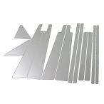 BRIGHTZ Land Cruiser 100 супер зеркальный нержавеющая сталь металлизированный стойка panel 12PC козырек иметь для [ PIL-SIL-369 ] HDJ101K UZJ1