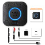 1Mii Bluetooth 5.1レシーバー 3.5mm AUX+RCA ブルートゥース受信機Hi-Fi 3Dステレオ サウンド aptX HD 低