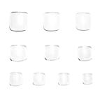 iro gel (イロジェル)フット用ネイルチップ クリアネイルチップ サンディング加工なし 透明 ネイルチップ カラーチャート ジェルネイル ネイル