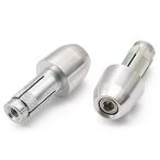  Daytona (Daytona) aluminium billet для мотоцикла наконечники руля универсальный внутренний диаметр φ14-19 раунд штекер модель серебряный 99973