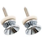 Musiclily Pro 14mmスチール製ギターストラップピン フェンダータイプ ストラップボタン アコースティック/エレキギター/ウクレレ用、ク